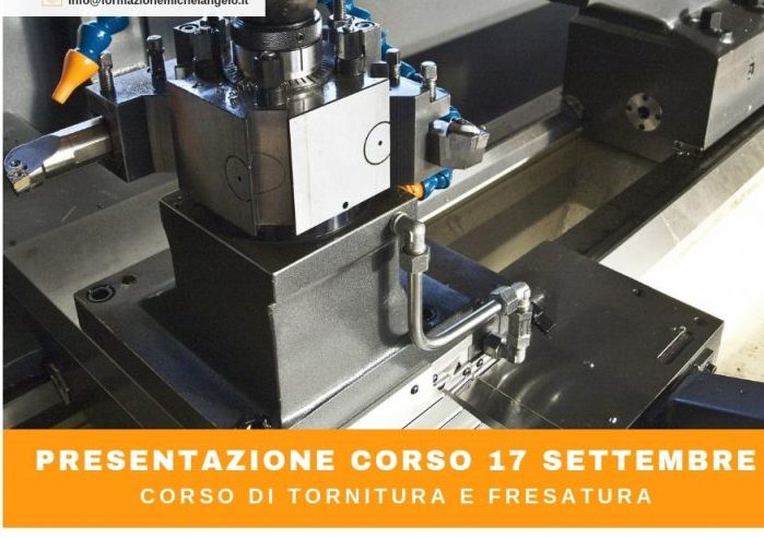 presentazione corso tornitura e fresatura settembre 2018