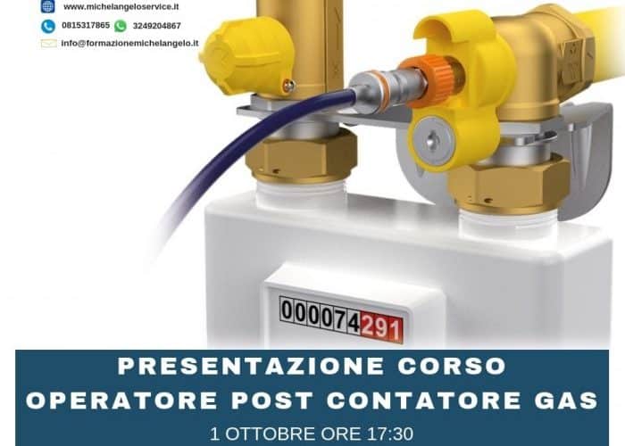 PRESENTAZIONE CORSO OPERATORE POST CONTATORE GAS (UNI 11554)