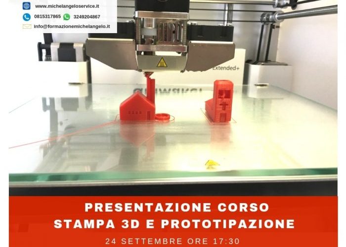 Presentazione Corso Stampa 3D e Prototipazione - settembre 2018 napoli