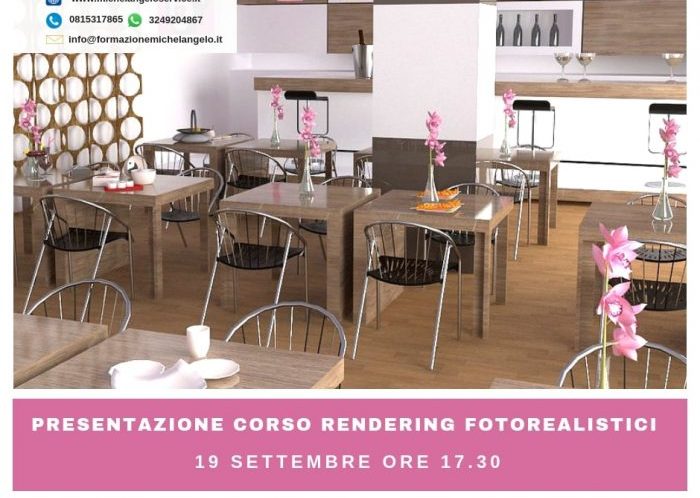 presentazione corso rendering fotorealistici settembre 2018