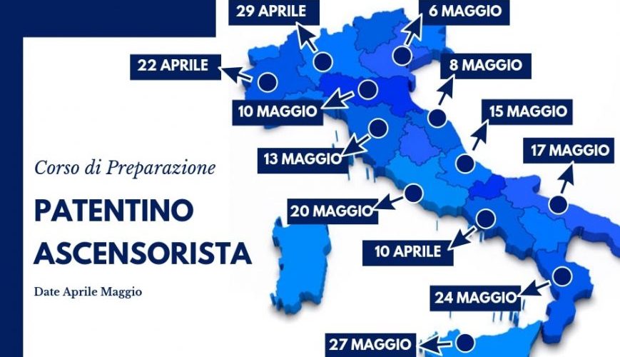 Patentino ascensorista aprile maggio 2019 michelangelo